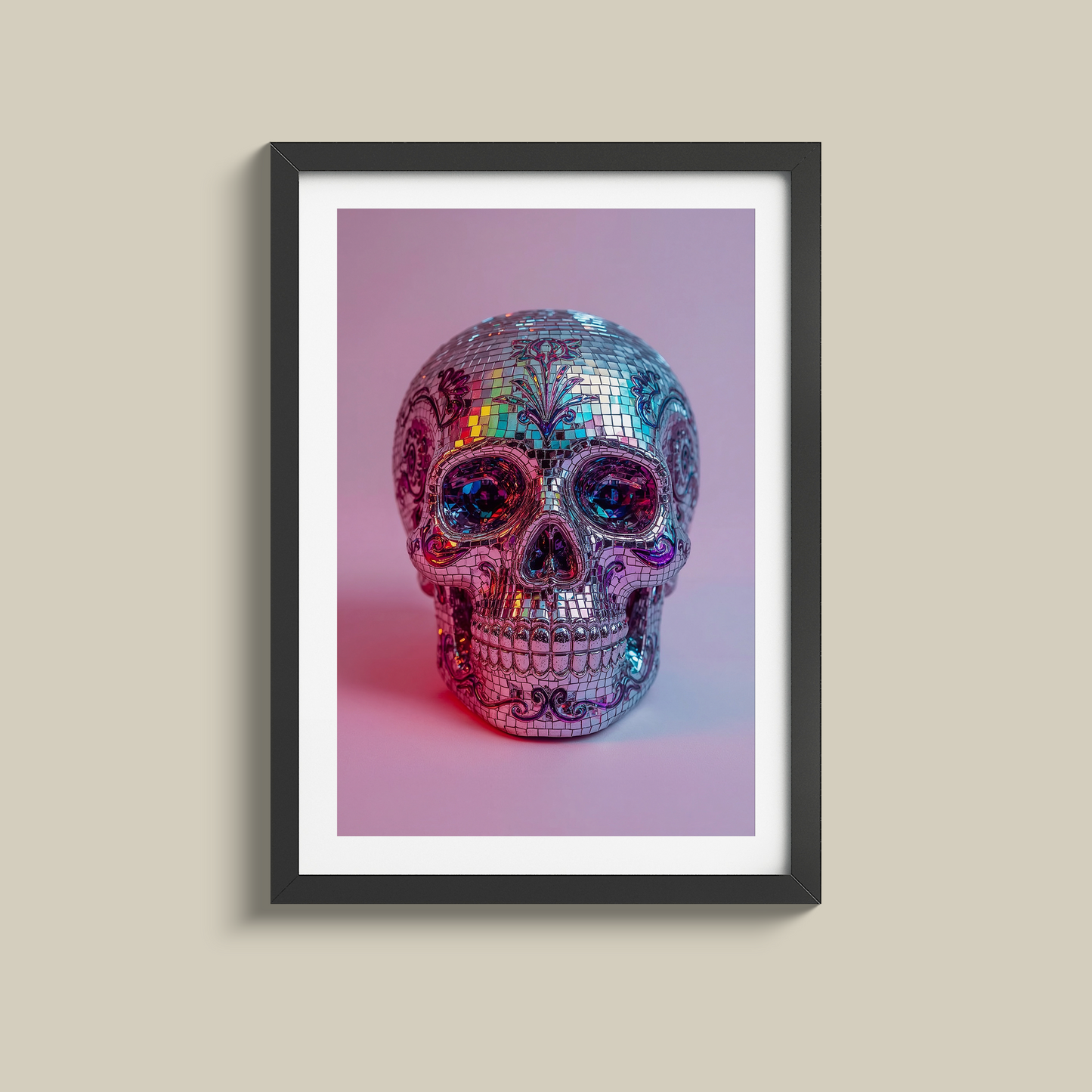 Vibrant Day Of The Dead Disco 3 Print