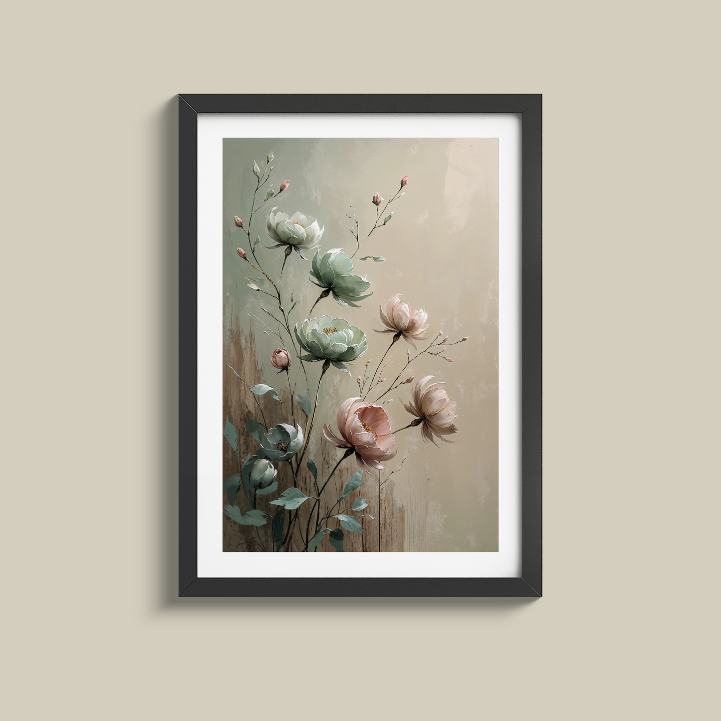 Gorgeous set of three flower prints
