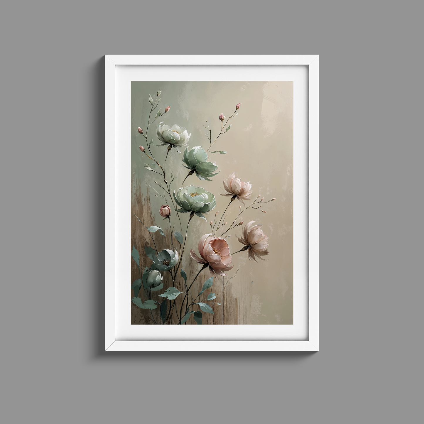 Gorgeous set of three flower prints