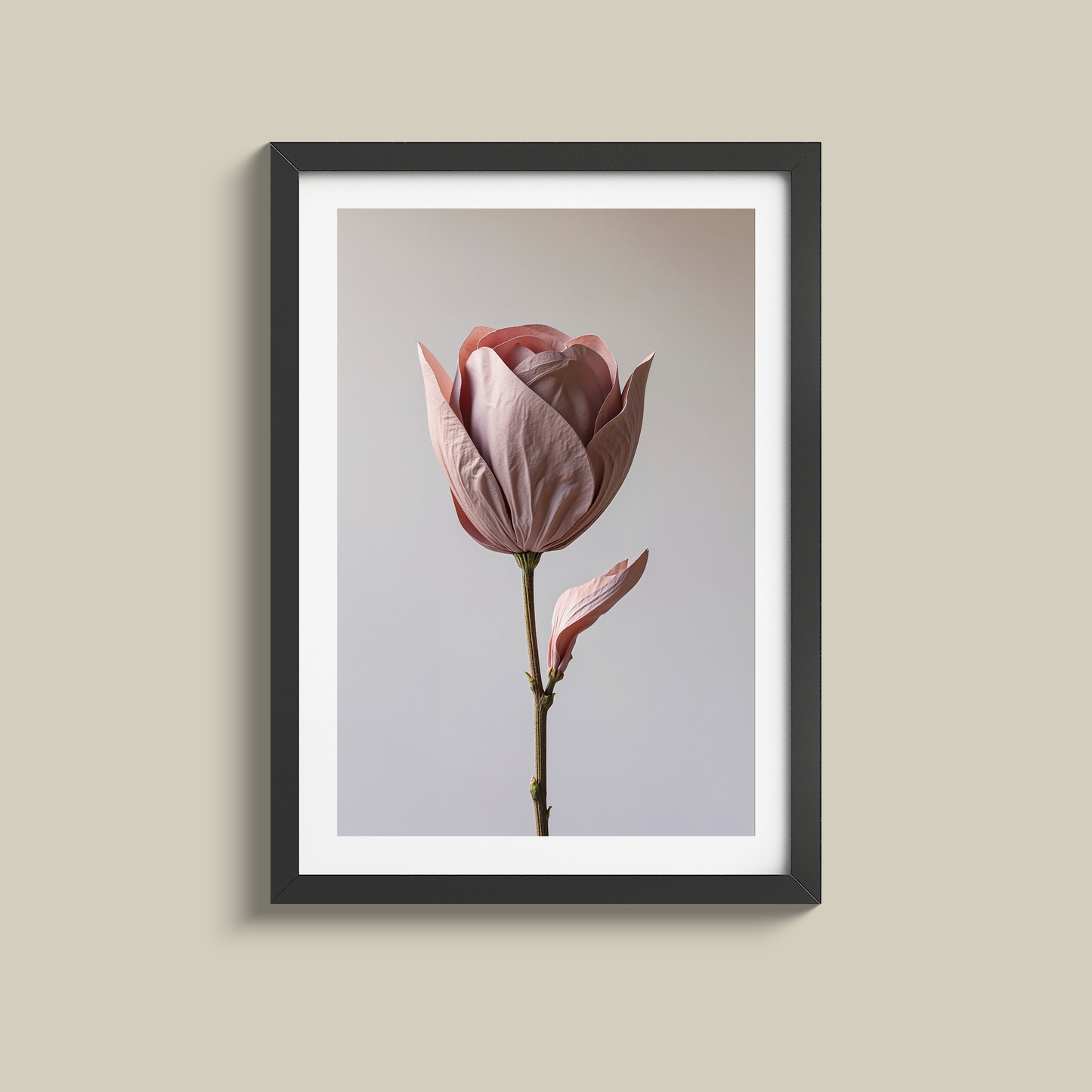 Stunning set of three dusty pink flowers