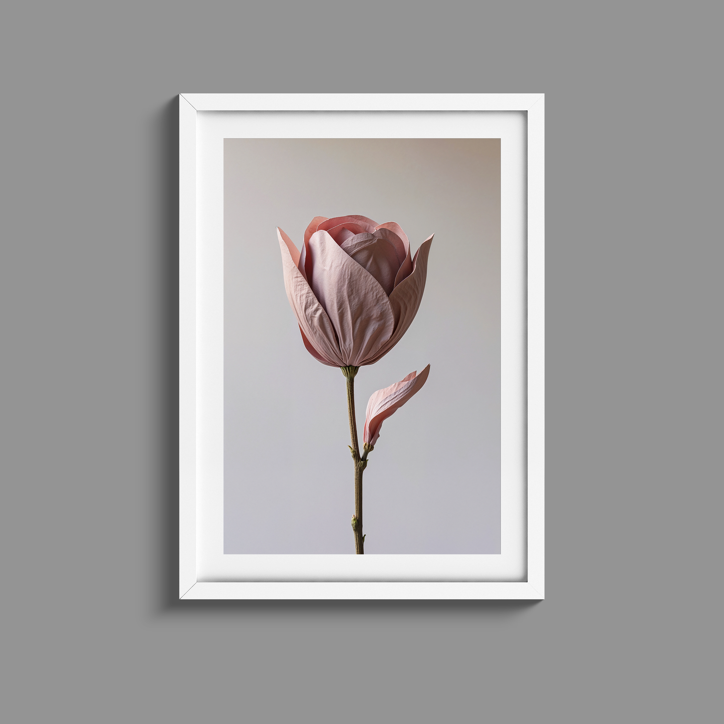Stunning set of three dusty pink flowers
