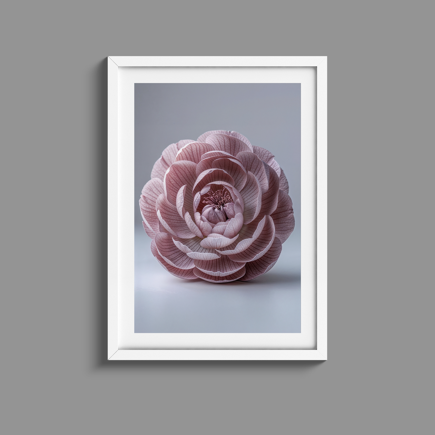 Gorgeous dusty pink single rose print