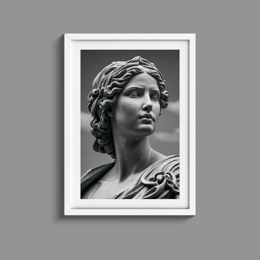 Bold and pronounced Greek statue print