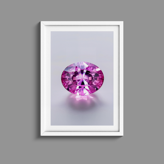 Stunning Pink sapphire gemstone print
