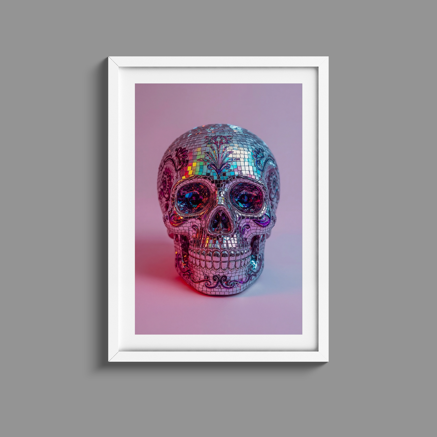 Vibrant Day Of The Dead Disco 3 Print
