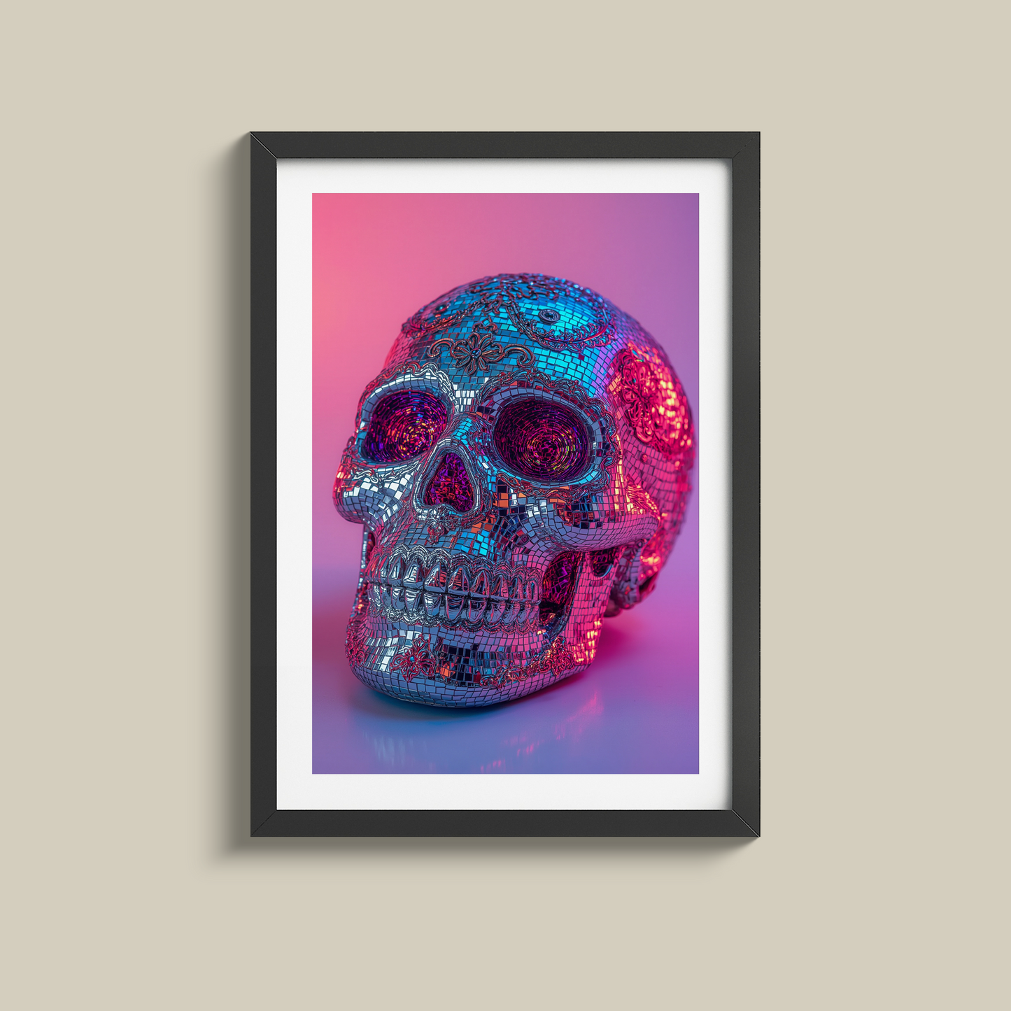 Vibrant Day of the Dead Disco Print