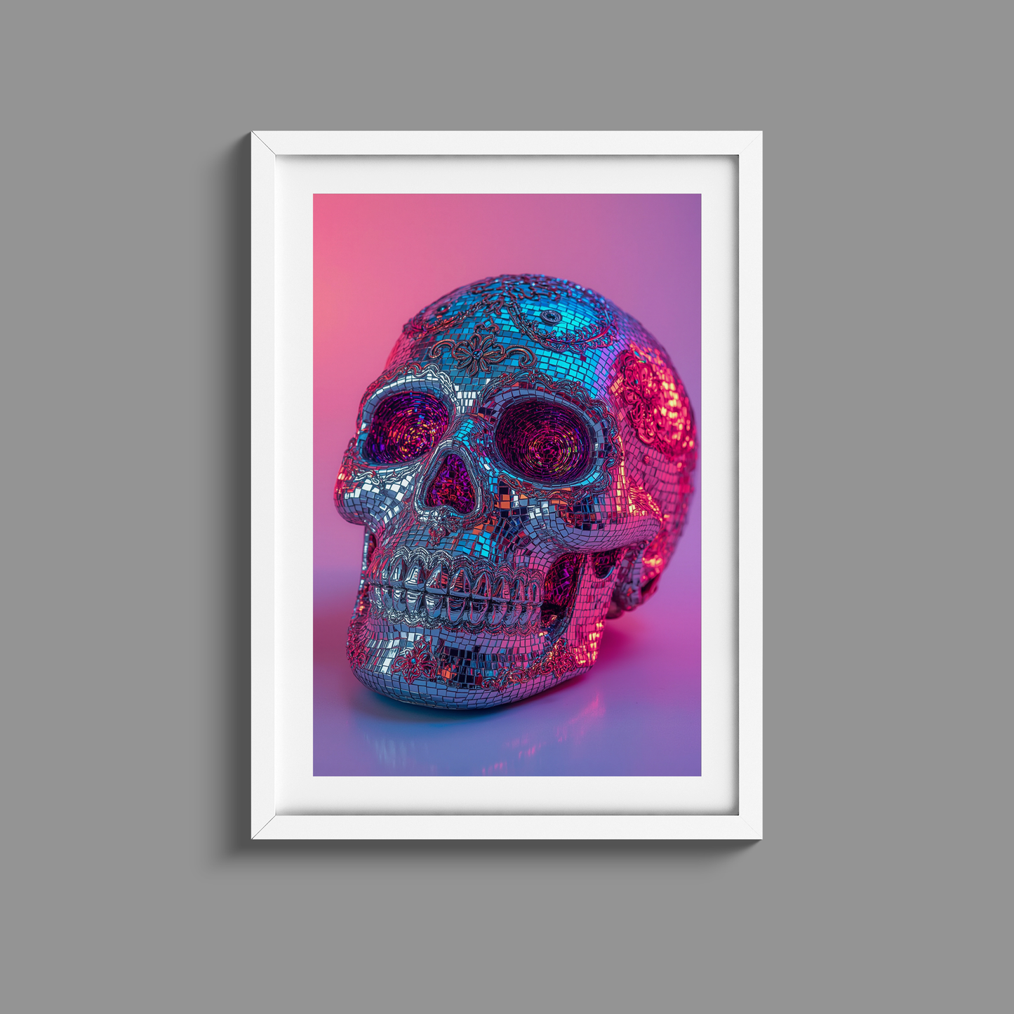 Vibrant Day of the Dead Disco Print