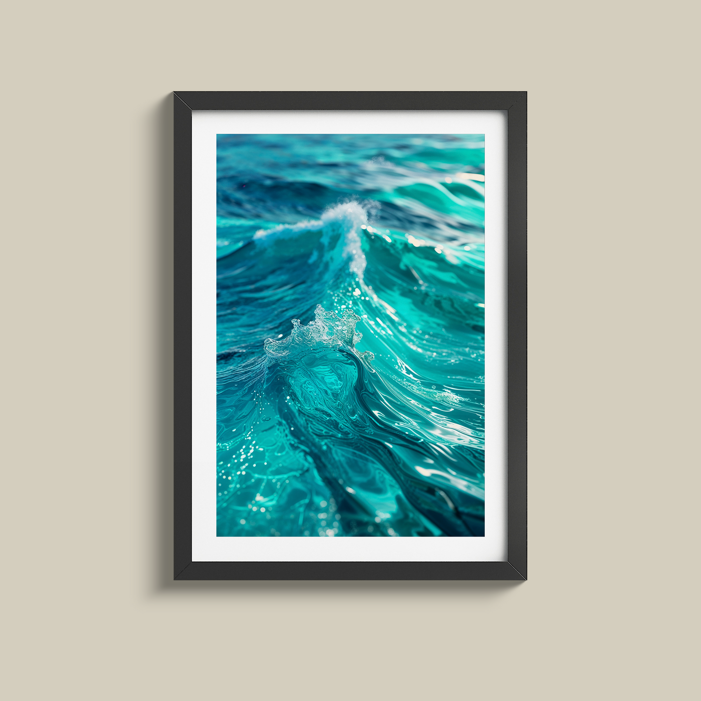 Gorgeous blue waves print