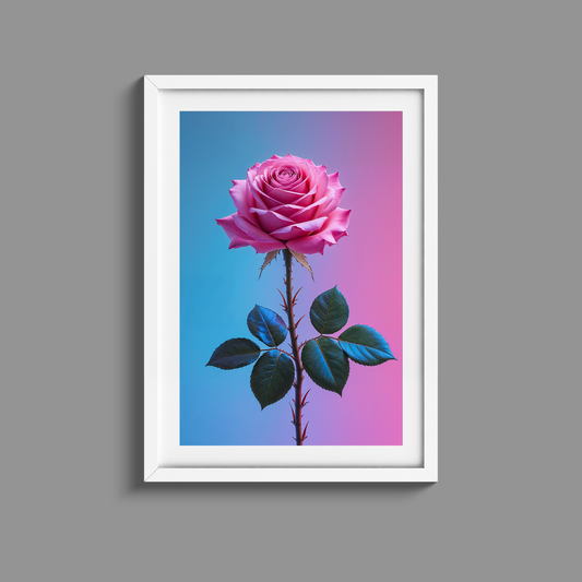 Stunning Pop art Rose floral print