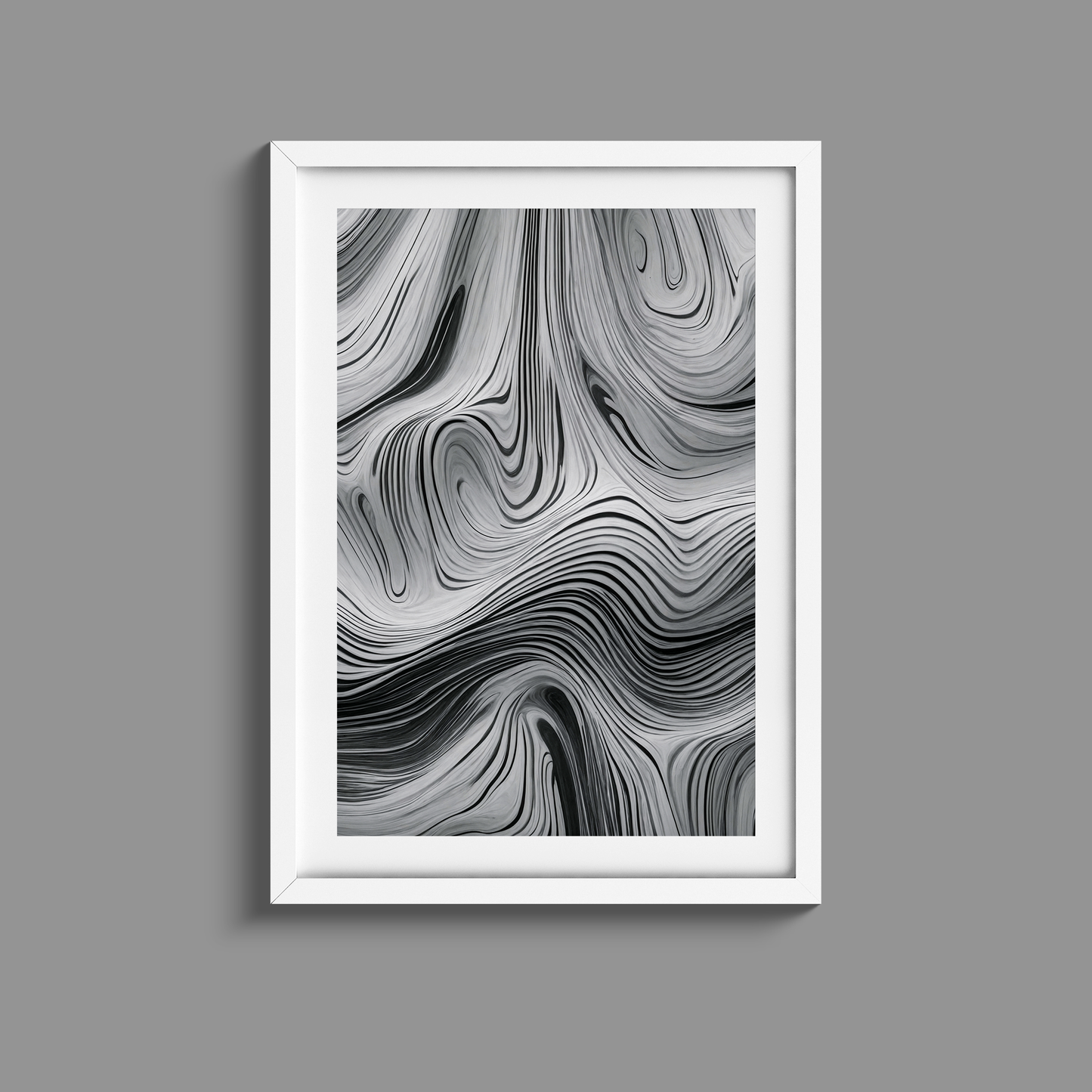 Stunning Black and White minimalist line print.